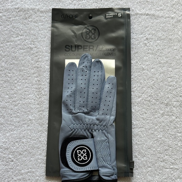G/FORE Blue Leather Golf Glove - Picture 1 of 1
